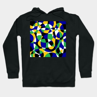 green and blue colored circles Hoodie